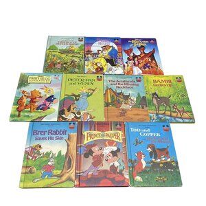 Disney Hardcover Childrens Books Set 10 Classic Stories Mickey Peter Rabbit